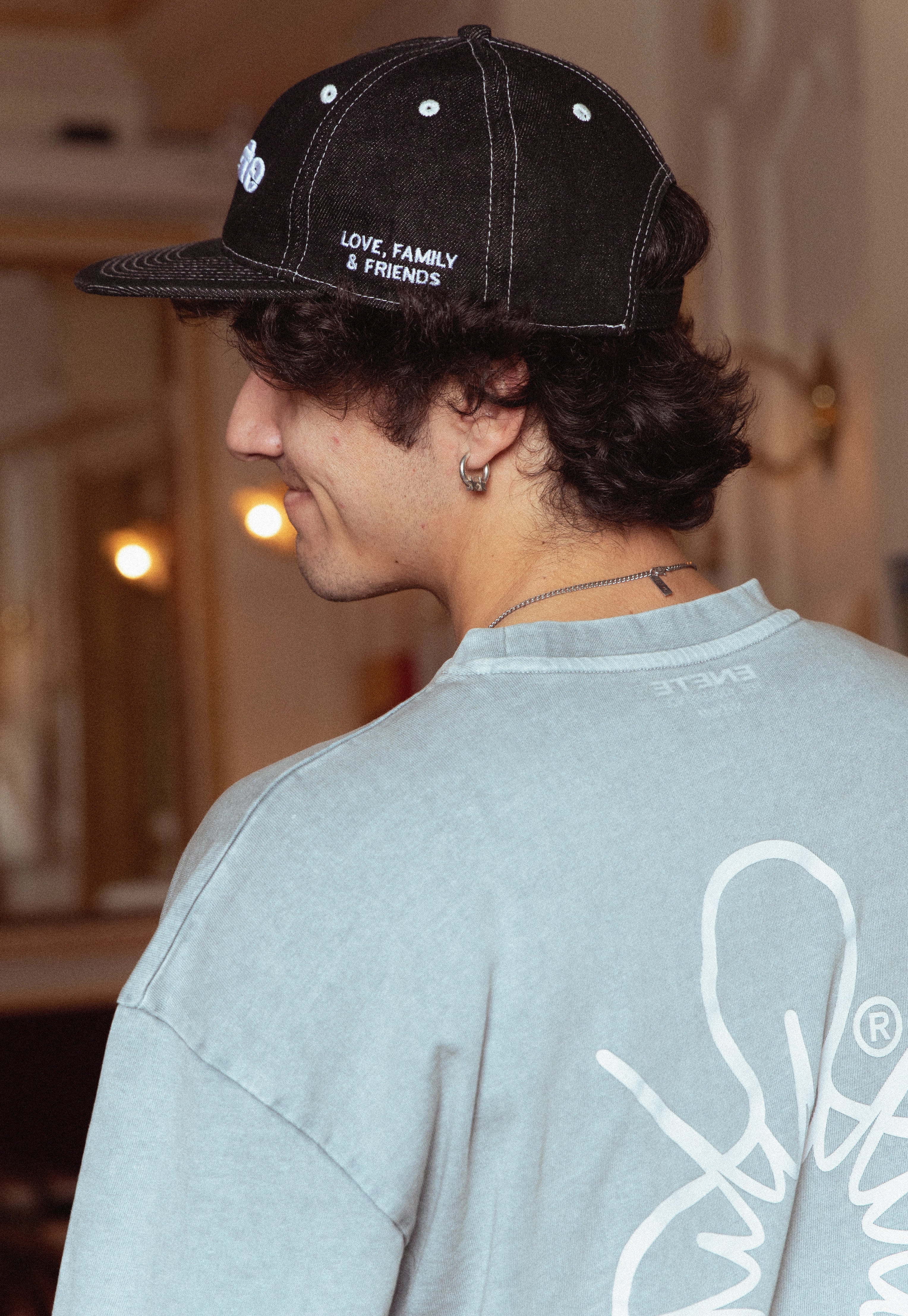 Camiseta Gris Garment Dye ENETE – Feel Your Essence – Long Sleeve - Origen Edition