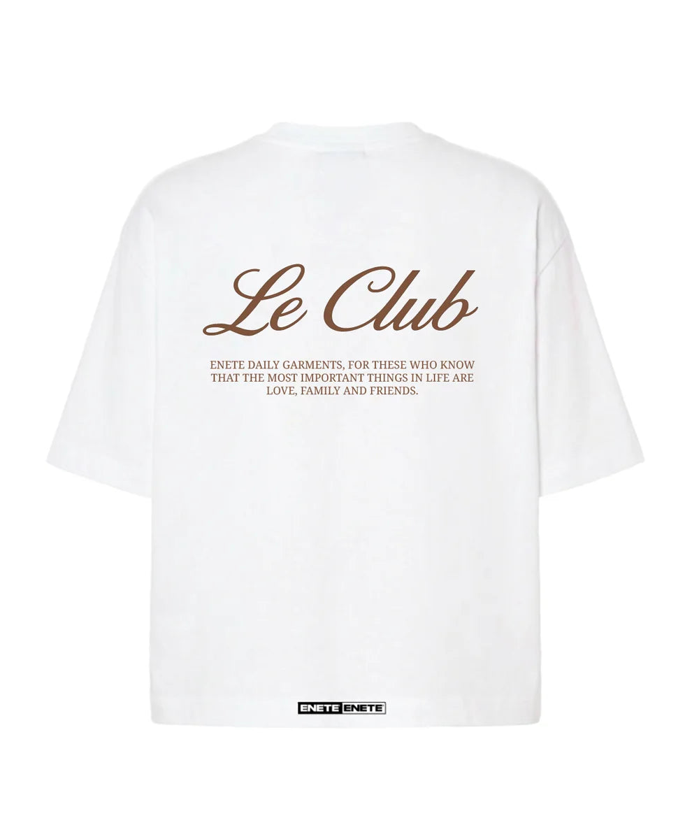 ENETE Le Club - blanca – Short Sleeve Boxy - Daily Garments