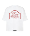 ENETE Private Society - blanca – Short Sleeve Boxy - Daily Garments