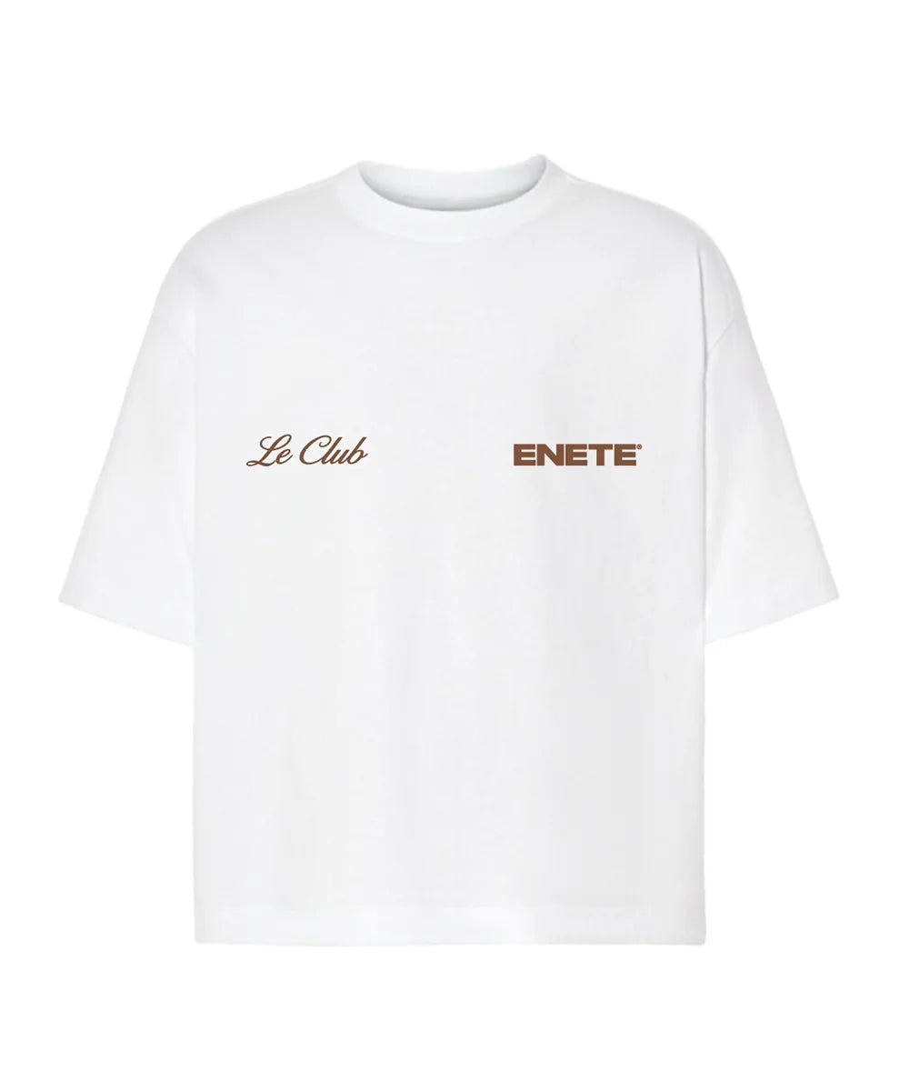 ENETE Le Club - blanca – Short Sleeve Boxy - Daily Garments