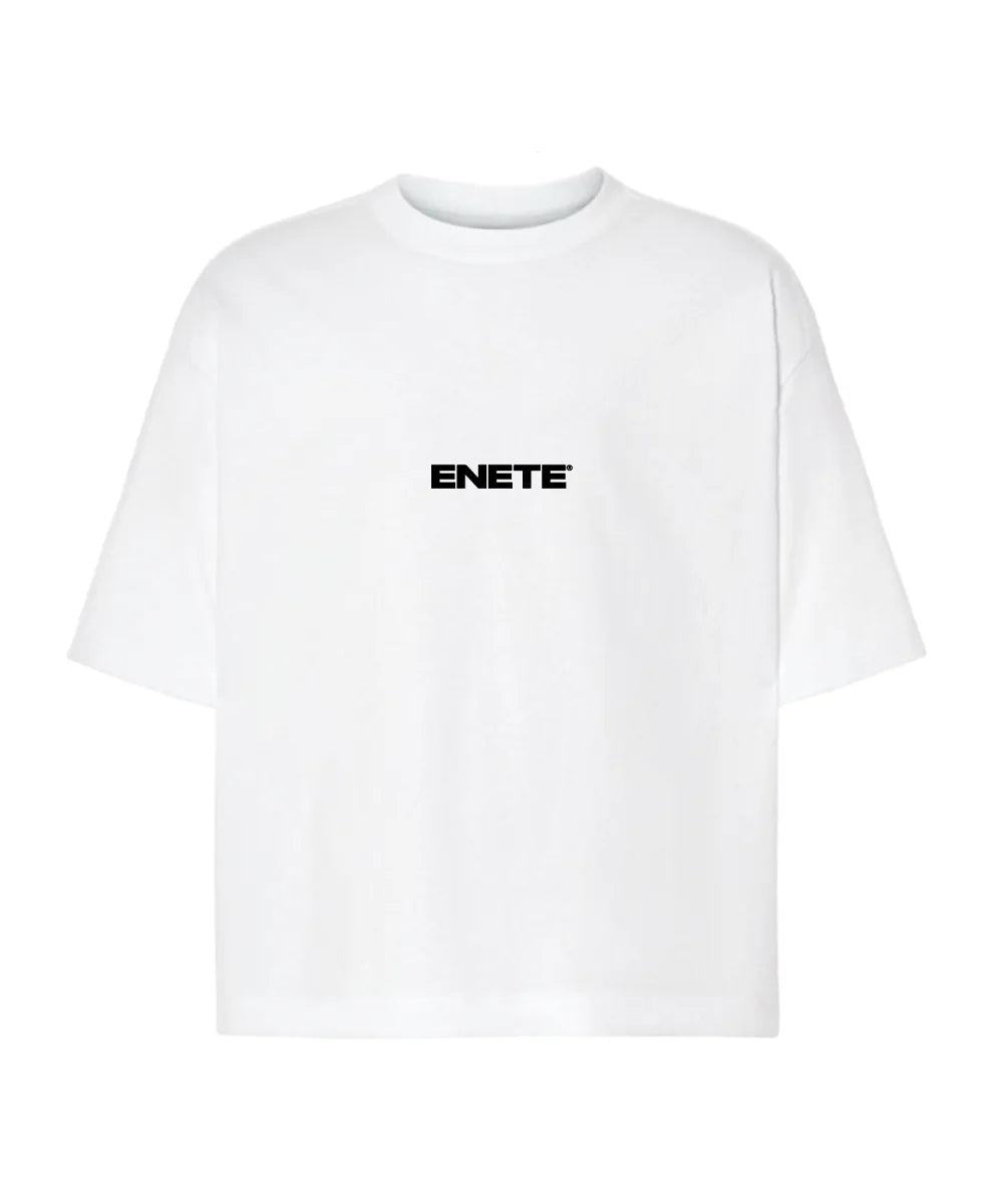 ENETE School Kills Artists - blanca – Short Sleeve Boxy - Daily Garments