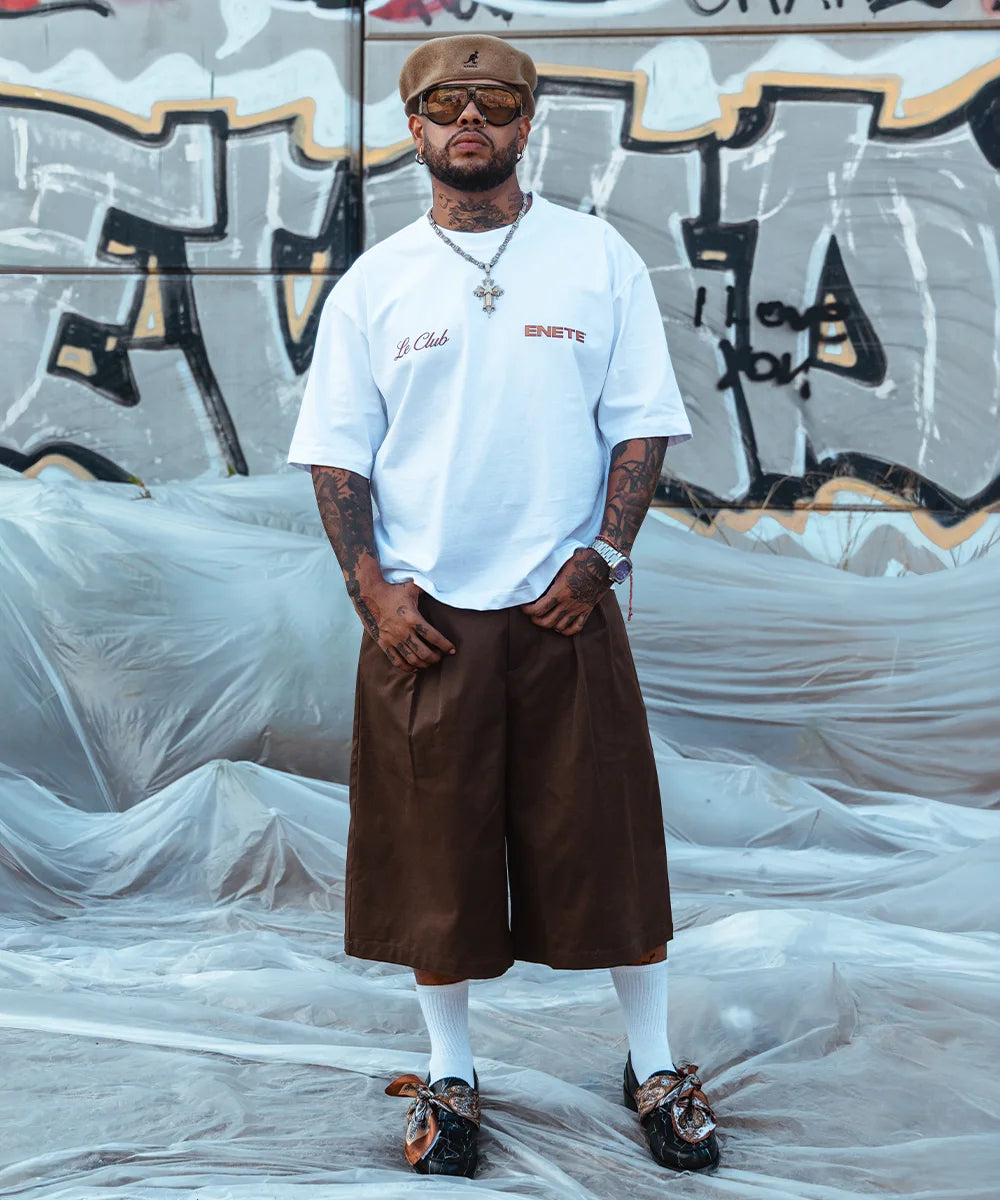 ENETE Le Club - blanca – Short Sleeve Boxy - Daily Garments