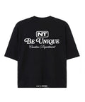 ENETE Be Unique - Negra – Short Sleeve Boxy - Daily Garments