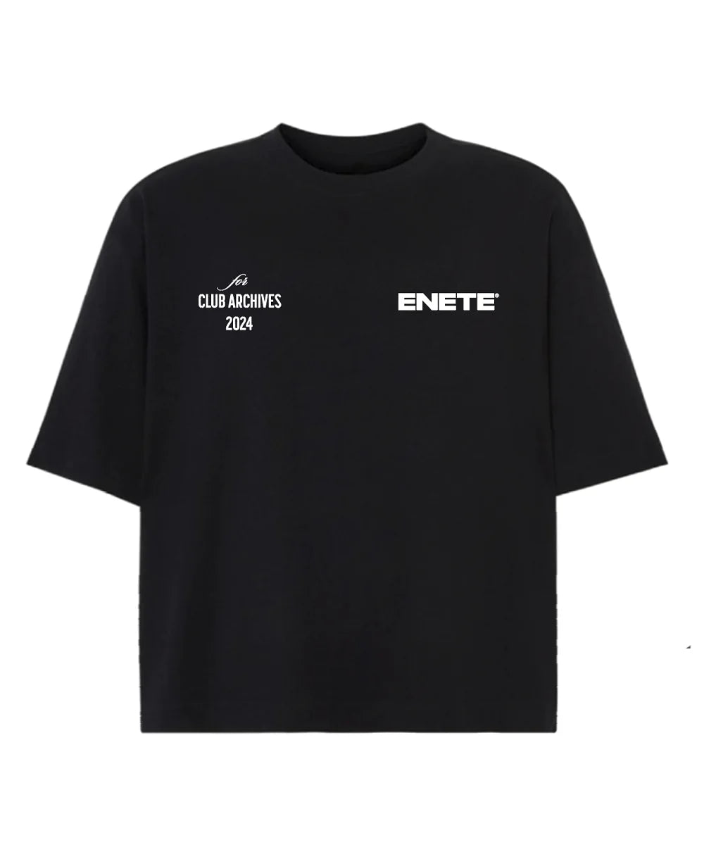 ENETE NT Club Archives - negra – Short Sleeve Boxy - Daily Garments