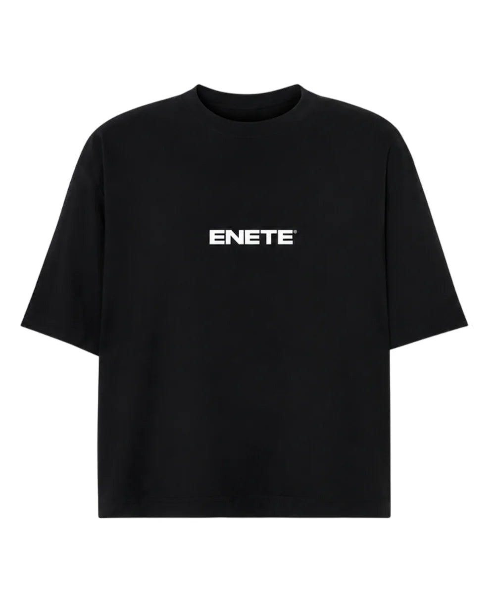 ENETE Be Unique - Negra – Short Sleeve Boxy - Daily Garments