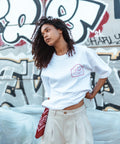 ENETE Private Society - blanca – Short Sleeve Boxy - Daily Garments