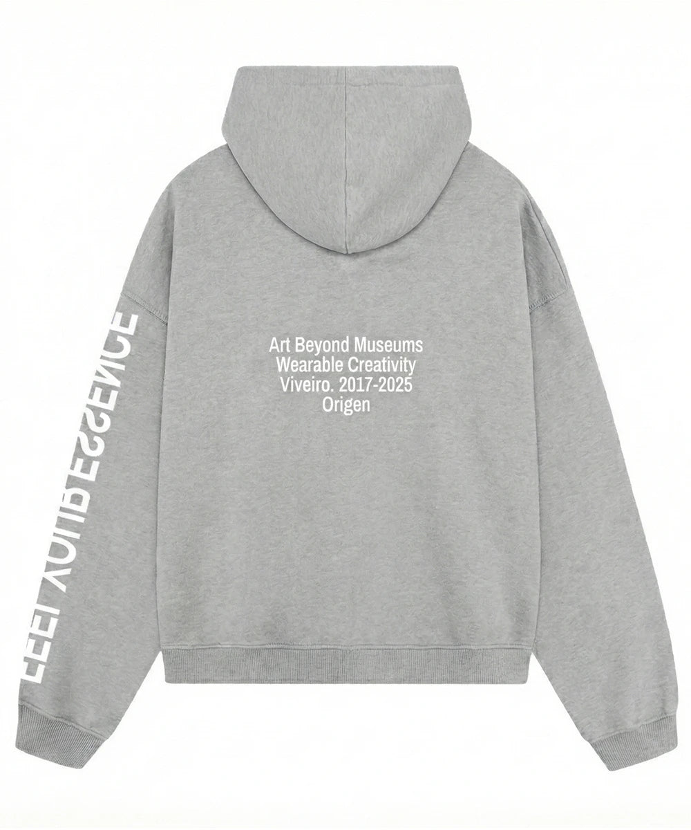 Sudadera Gris Oversize ENETE – Origen Edition